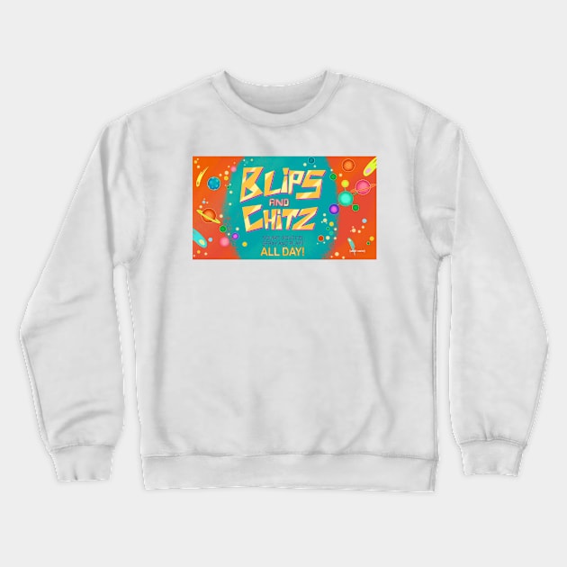 blips and chitz Crewneck Sweatshirt by 20dollarchill